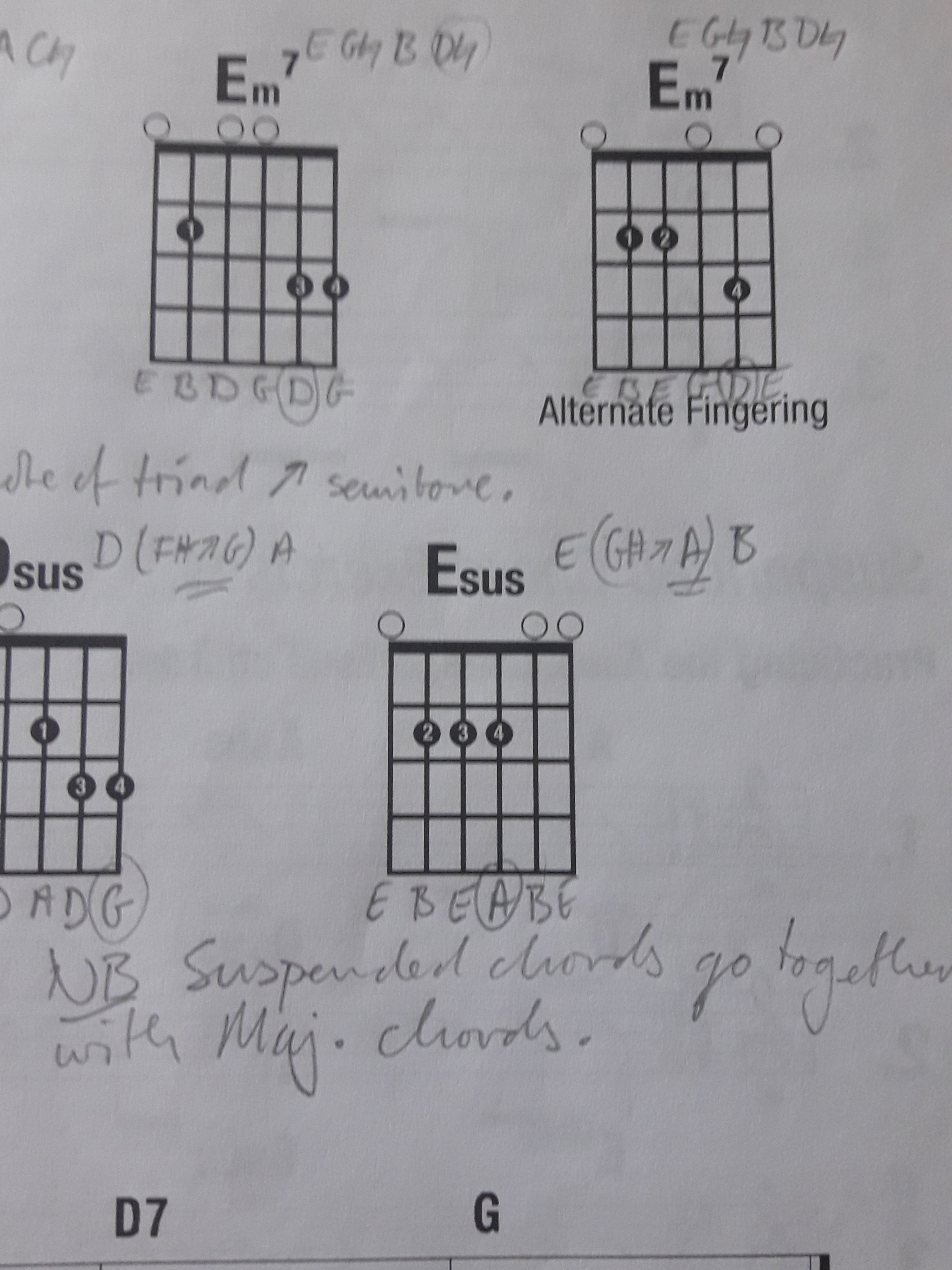 Progression Using Seventh Chords #guitarlesson #guitarchords #bassguit