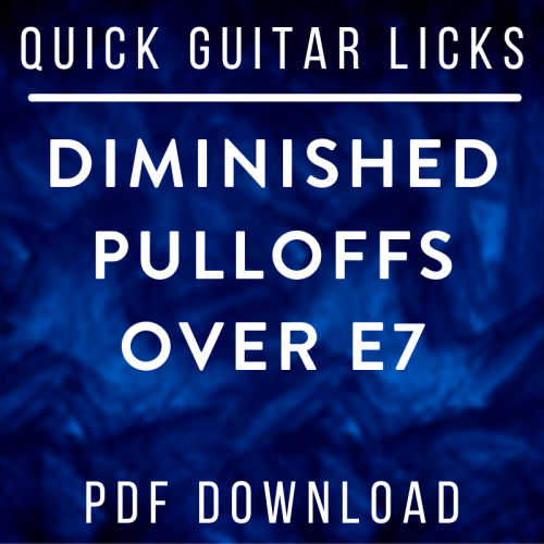 More information about "Quick Guitar Licks: Descending Pulloffs Over E7"