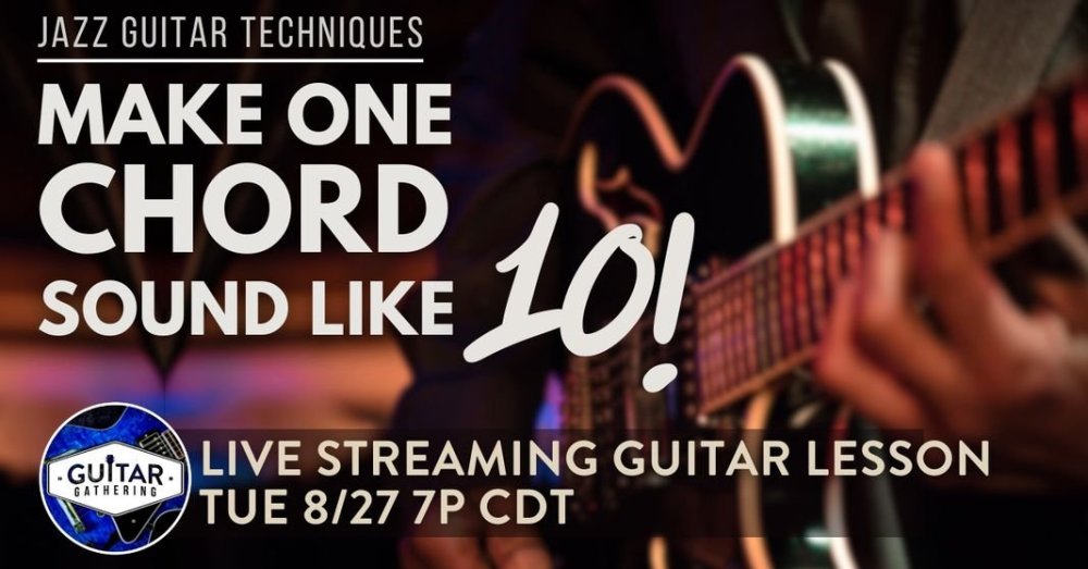 Live Lesson - Community Calendar - Guitar Gathering Community